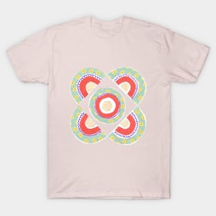 Rainbow No. 5 - papers collage tile pattern 1 T-Shirt